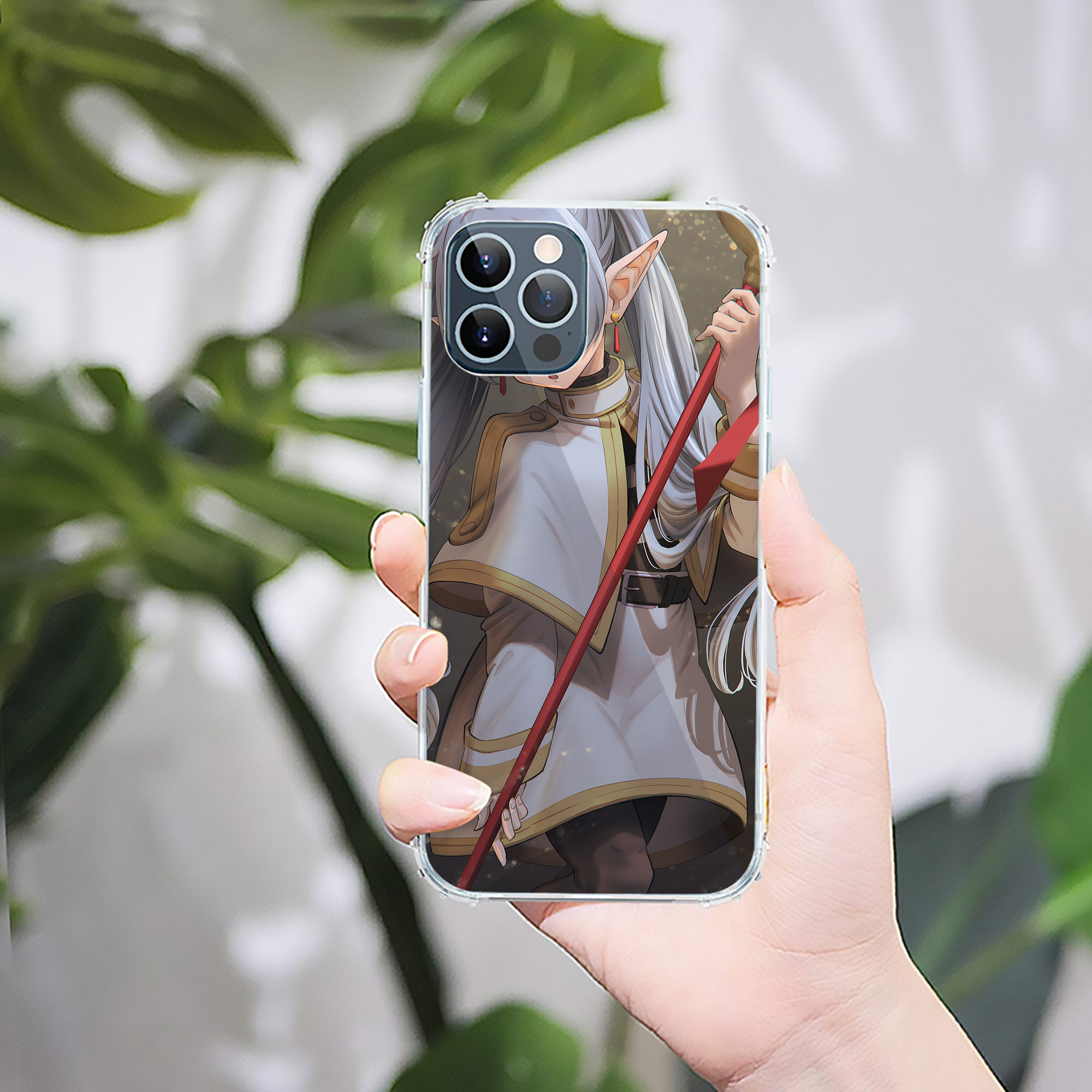 （画像用） 葬送のフリーレン Frieren 【iPhone 12シリーズ対応】透明スマホケース（クリアソフトケース）